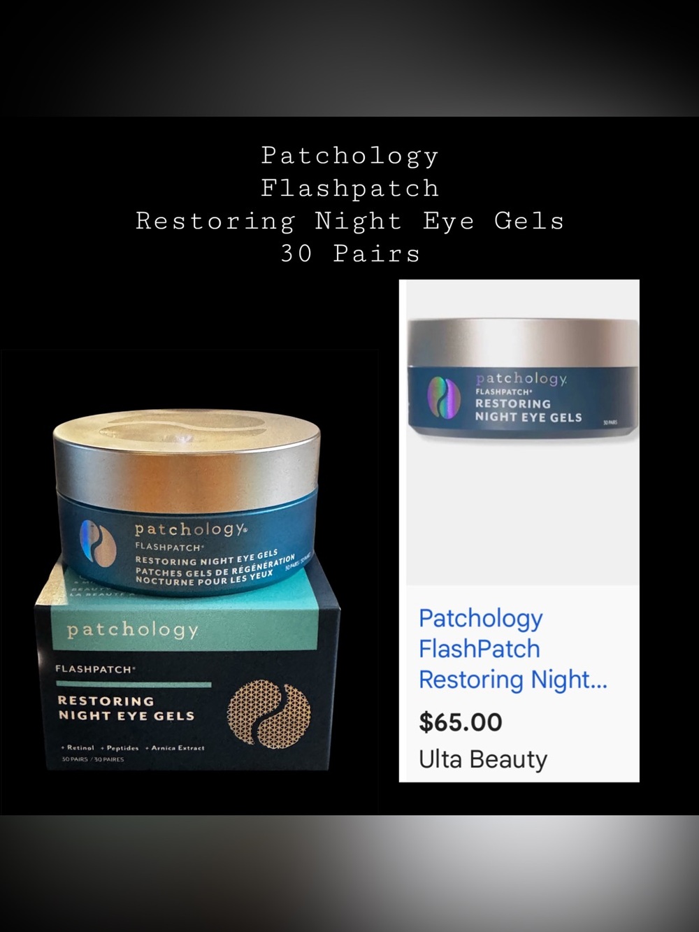 Patchology FLASHPATCH RESTORING NIGHT EYE GELS 30 Pairs